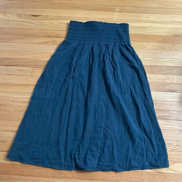 Old Navy Gauze Cotton Maxi Skirt Womens Large Blue Travel Summer Cotton NWT - Picture 6 of 6